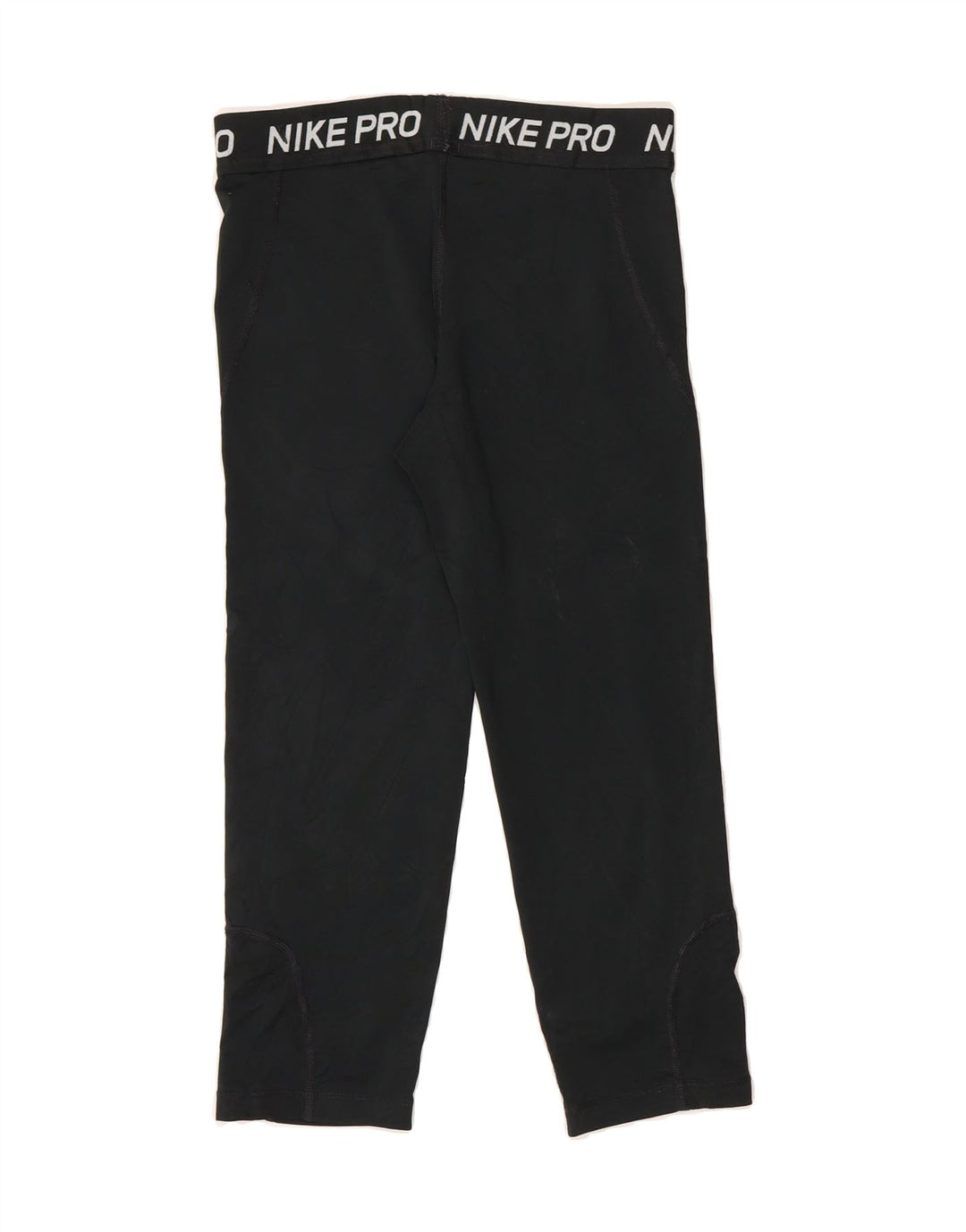 NIKE Womens Graphic Capri Leggings UK 4 XS  Black Vintage Nike and Second-Hand Nike from Messina Hembry 