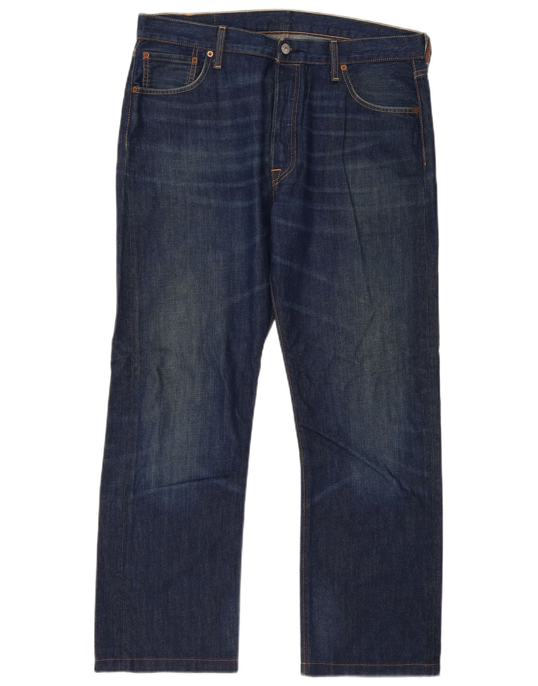 Мужские прямые джинсы Levi's 501 W36 L30 синие, хлопок