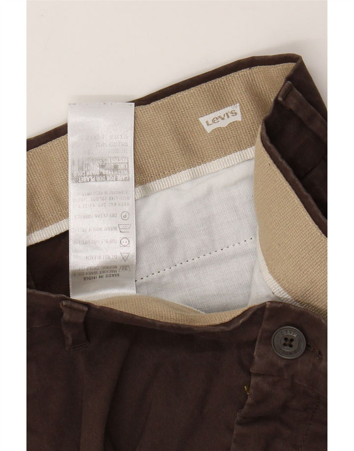 Мужские узкие укороченные брюки LEVI'S W32 L24 Коричневые