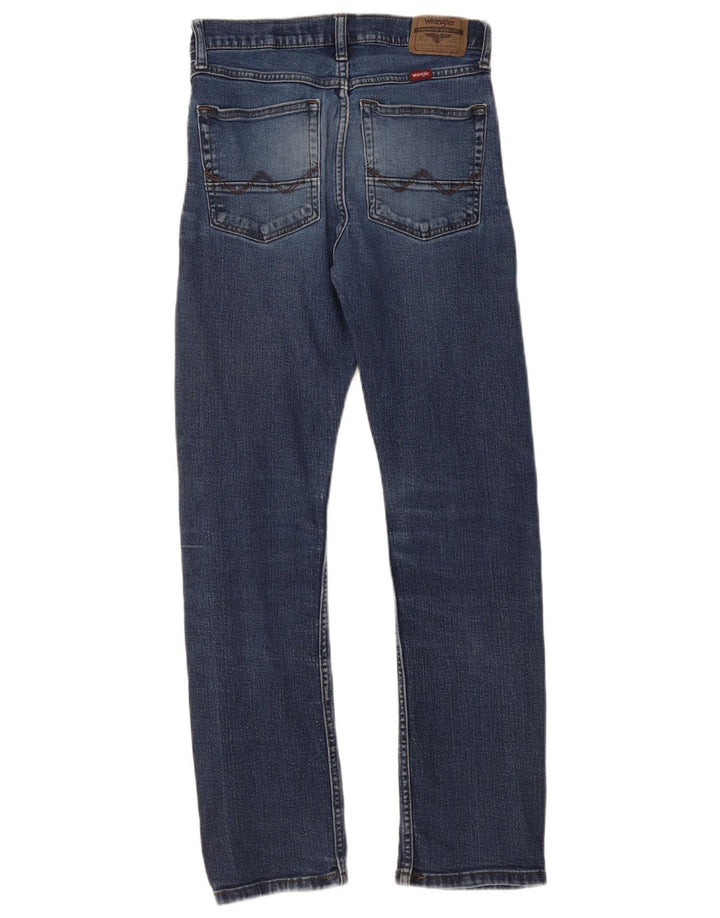 WRANGLER Womens Slim Straight Jeans W28 L30 Blue Cotton