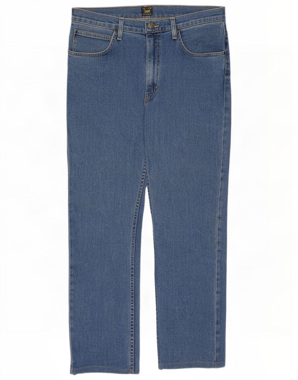 Мужские прямые джинсы Lee Brooklyn W34 L30, синий хлопок