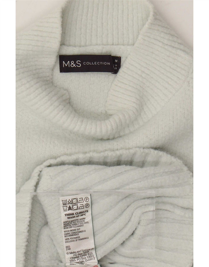 Женский джемпер с высоким воротником Marks & Spencer, Великобритания 14, средний синий