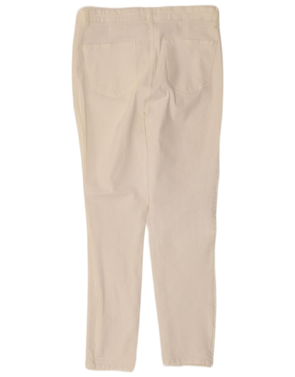 Женские узкие повседневные брюки Zara EU 46 2XL W36 L28, белый хлопок