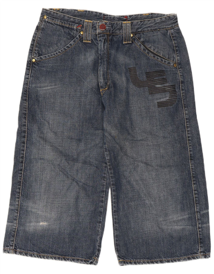 Мужские джинсовые шорты-бермуды Levi's с рисунком W32, синие, хлопок