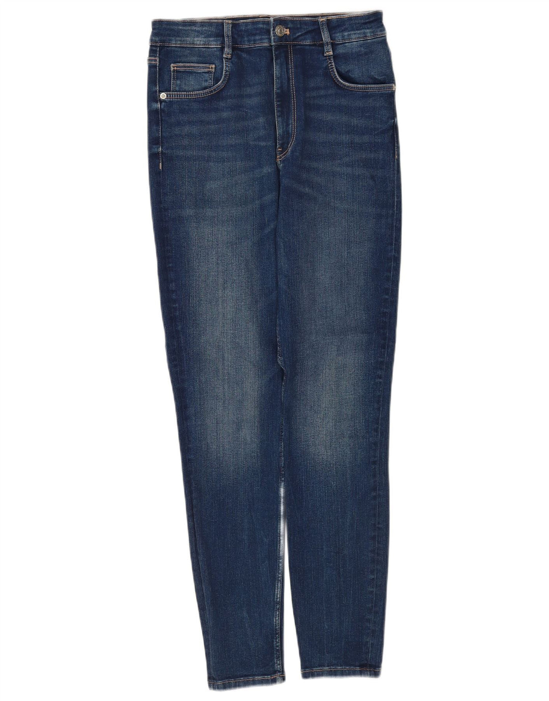 Женские узкие джинсы Zara EU 40 Medium W30 L28 Синие, хлопок
