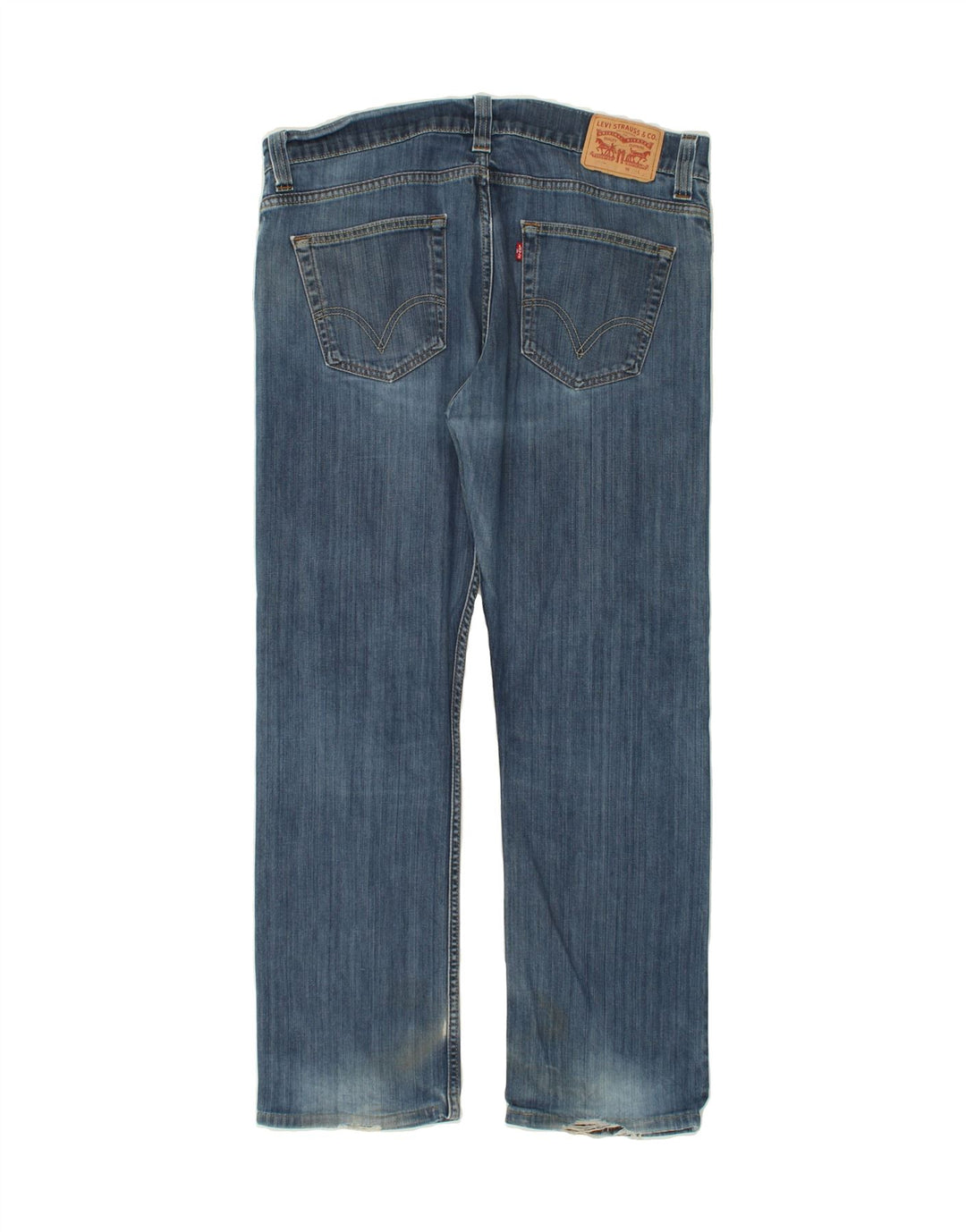 Мужские прямые джинсы LEVI'S W38 L32 синие, хлопок