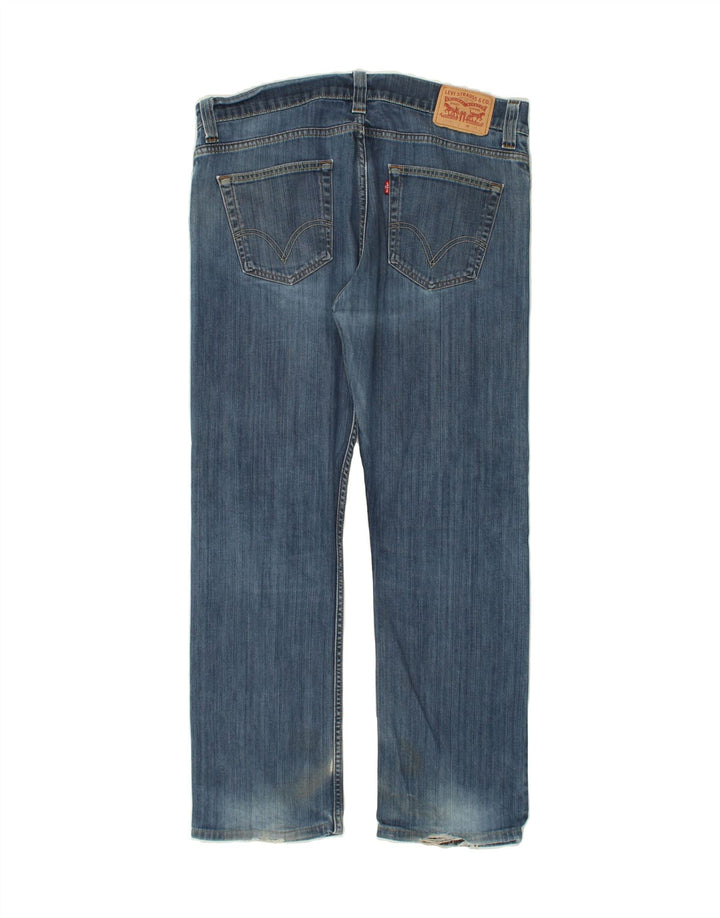 Мужские прямые джинсы LEVI'S W38 L32 синие, хлопок