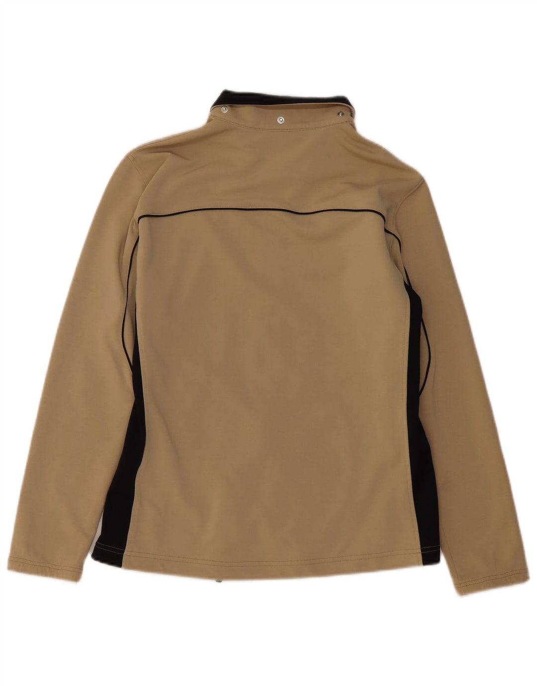 Женская спортивная куртка ASICS UK 14, большая, бежевая, с цветными блоками