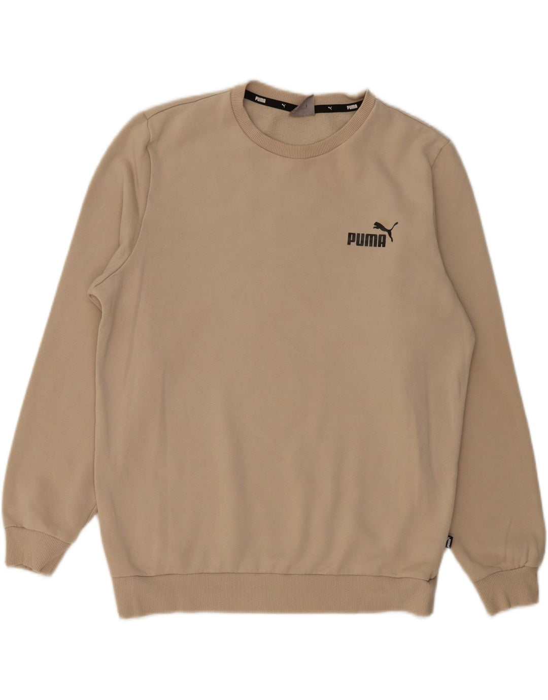 Мужской свитер PUMA, джемпер среднего бежевого цвета, хлопок