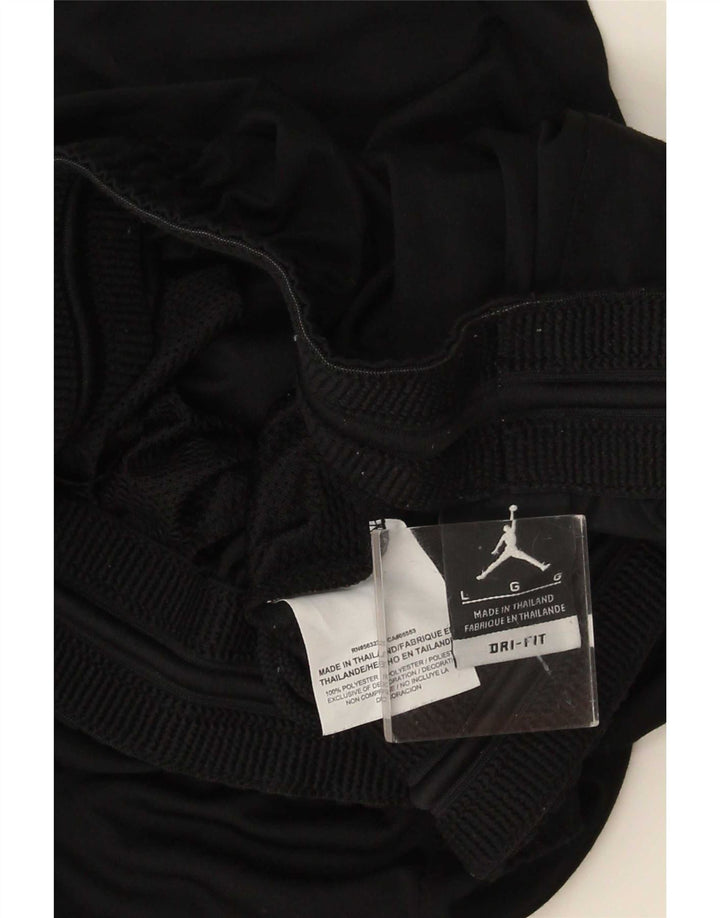 Мужские спортивные шорты Jordan Dri Fit, большие черные полиэстер с цветными блоками