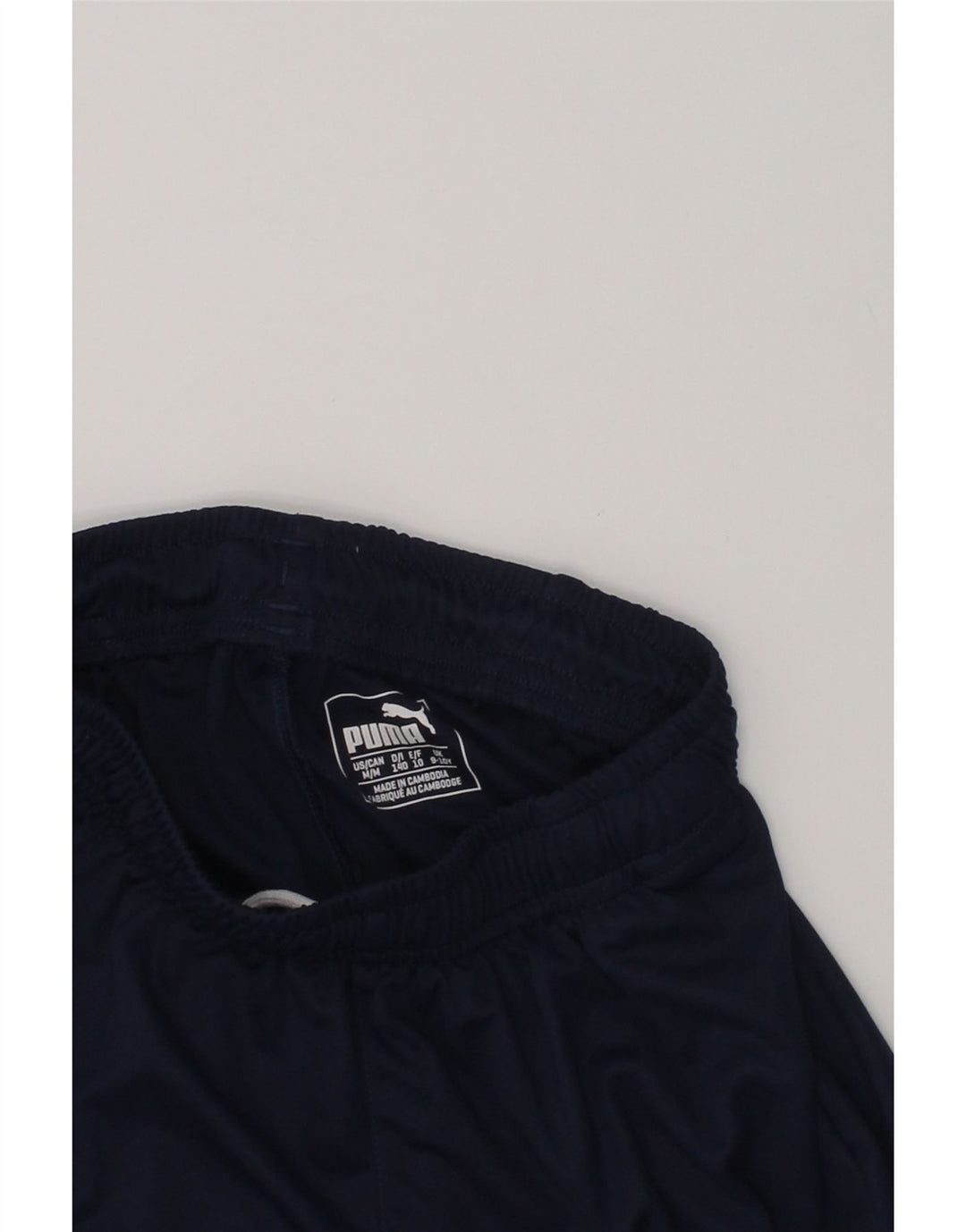 PUMA Boys Sport Shorts 9-10 Years Navy Blue Polyester | Vintage Puma | Thrift | Second-Hand Puma | Used Clothing | Messina Hembry 