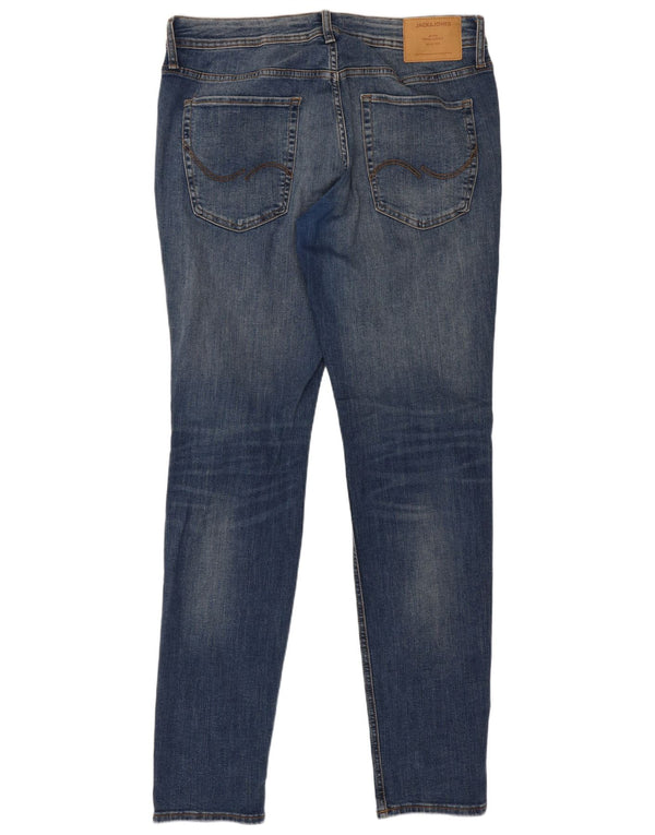 Мужские джинсы скинни Jack & Jones W36 L34 синие, хлопок