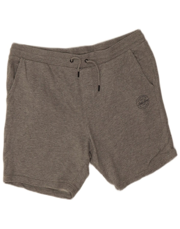 Мужские спортивные шорты Jack & Jones 2XL, серый хлопок с крапинками