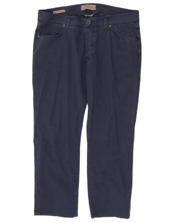 Jeckerson Мужские повседневные брюки Slim Fit W36 L26 Темно-синие хлопковые