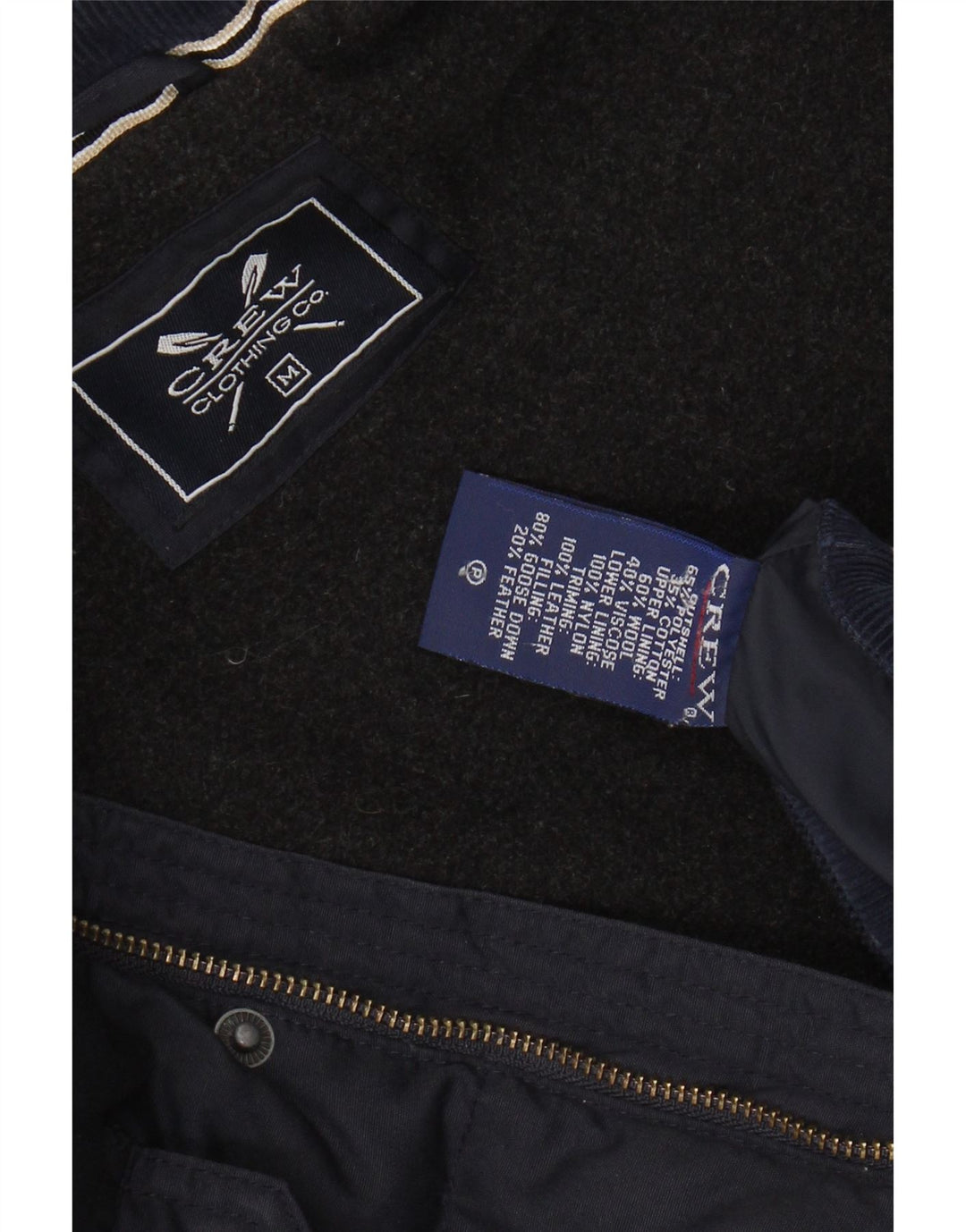 Мужская утепленная жилетка Crew Clothing UK 38, средний темно-синий полиэстер