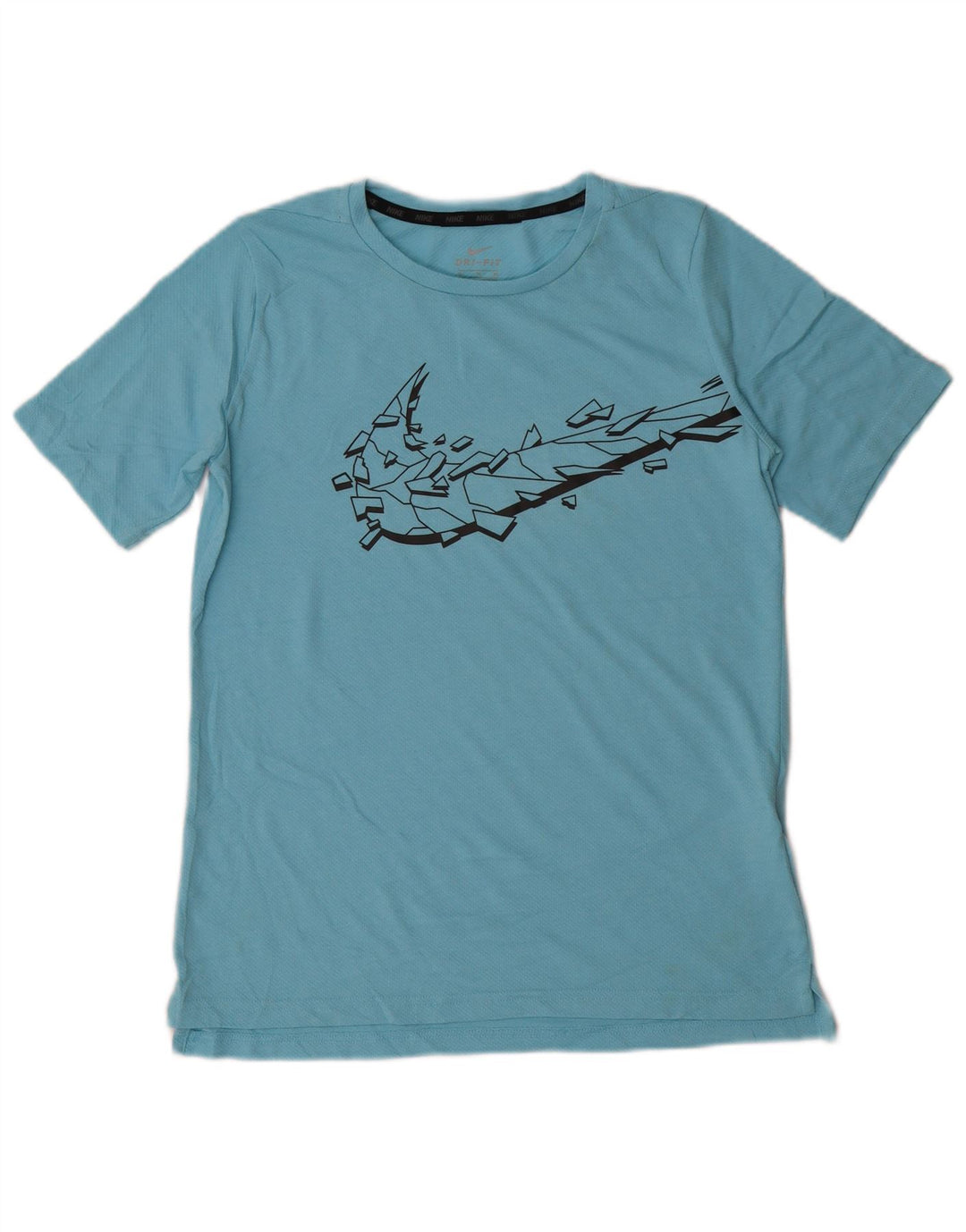 Футболка с рисунком Nike для мальчиков, топ 13–14 лет, XL, синий полиэстер