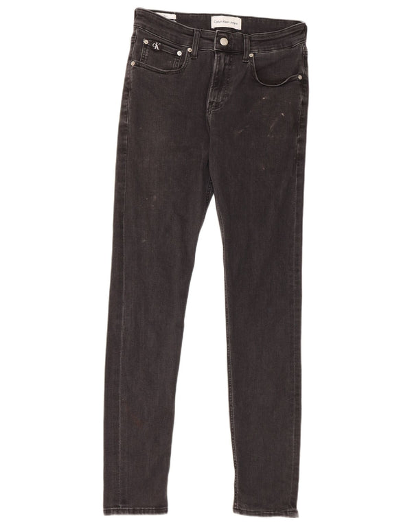 Женские джинсы скинни Calvin Klein W30 L32, черный хлопок