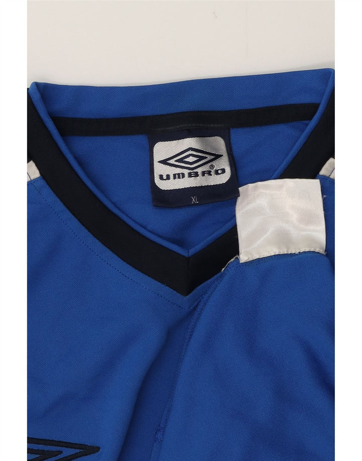 UMBRO Mens T-Shirt Top XL Blue Polyester