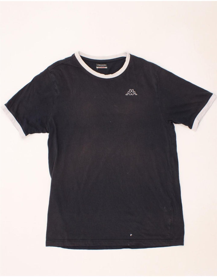 KAPPA Mens T-Shirt Top XL Navy Blue Cotton Vintage Kappa and Second-Hand Kappa from Messina Hembry 