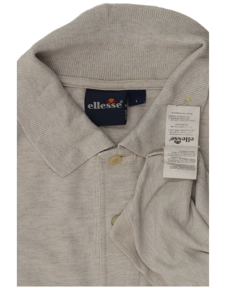 Мужская рубашка-поло Ellesse, большая серая, хлопок