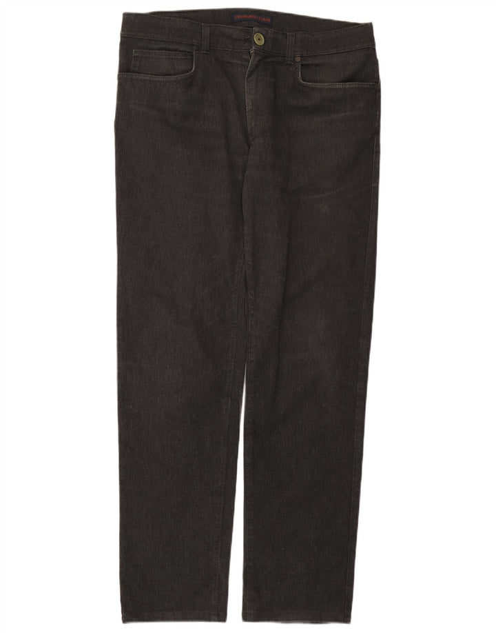 Мужские прямые джинсы Trussardi W37 L31 серые, хлопок