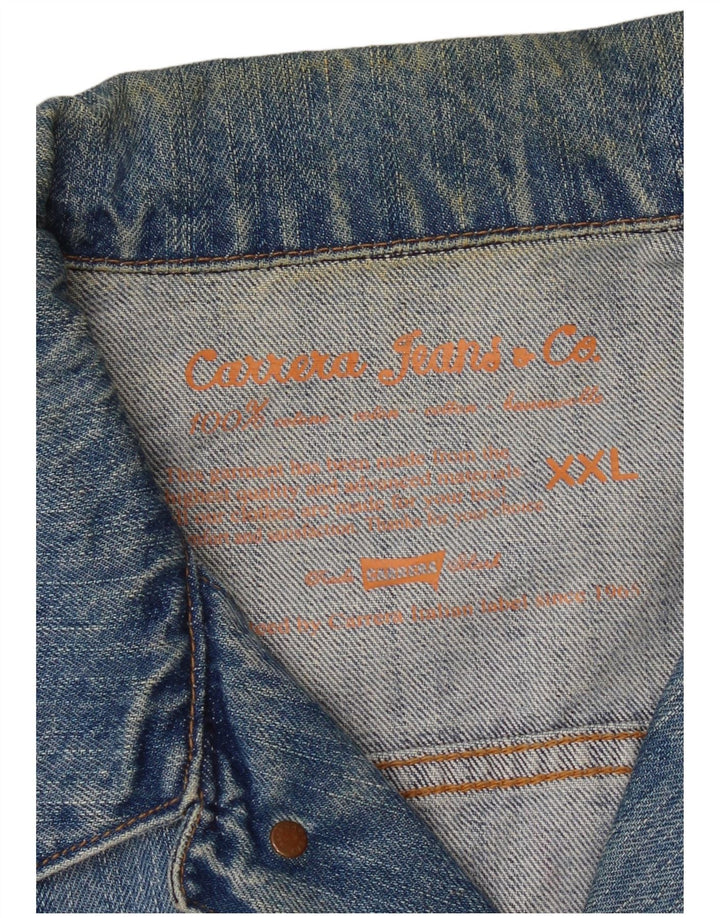 Мужская джинсовая куртка Carrera UK 44 2XL, синяя, хлопок