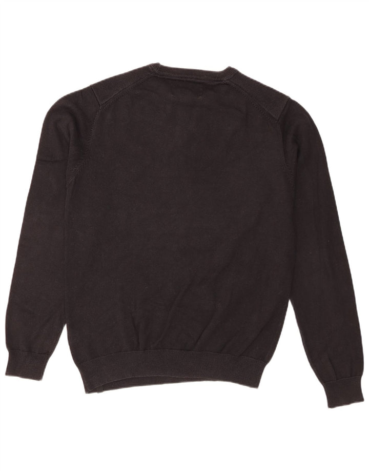 Мужской джемпер с круглым вырезом Jack & Jones с графикой, средний черный