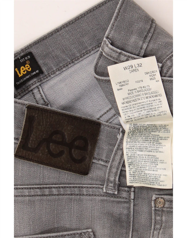 Женские зауженные джинсы LEE Daren W29 L28, серый хлопок