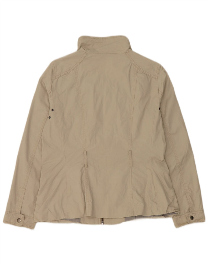 Женский бомбер Zara UK 14, большой, бежевый