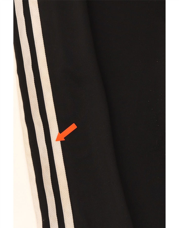 ADIDAS Boys Tracksuit Trousers Joggers 13-14 Years  Black Polyester Vintage Adidas and Second-Hand Adidas from Messina Hembry 