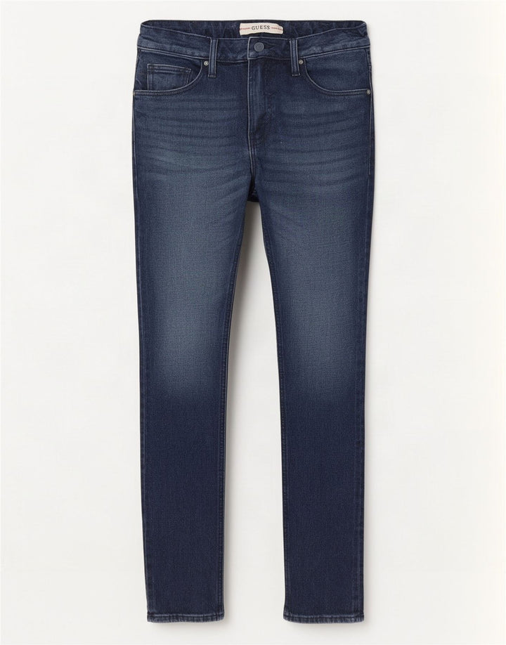 Мужские узкие джинсы Guess W32 L31 синие, хлопок