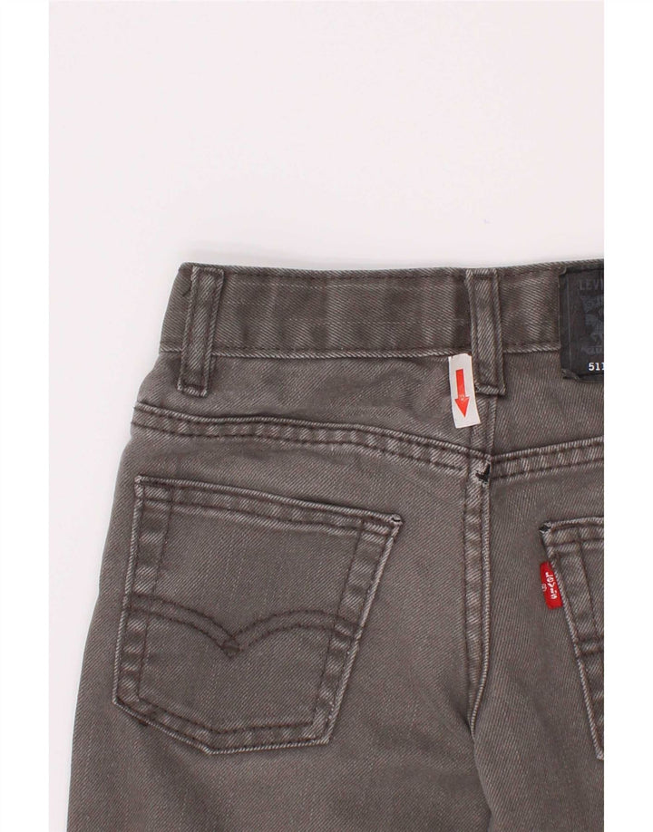 Levi's Boys 511 Потертые узкие джинсы 4–5 лет W22 L18 Серый хлопок