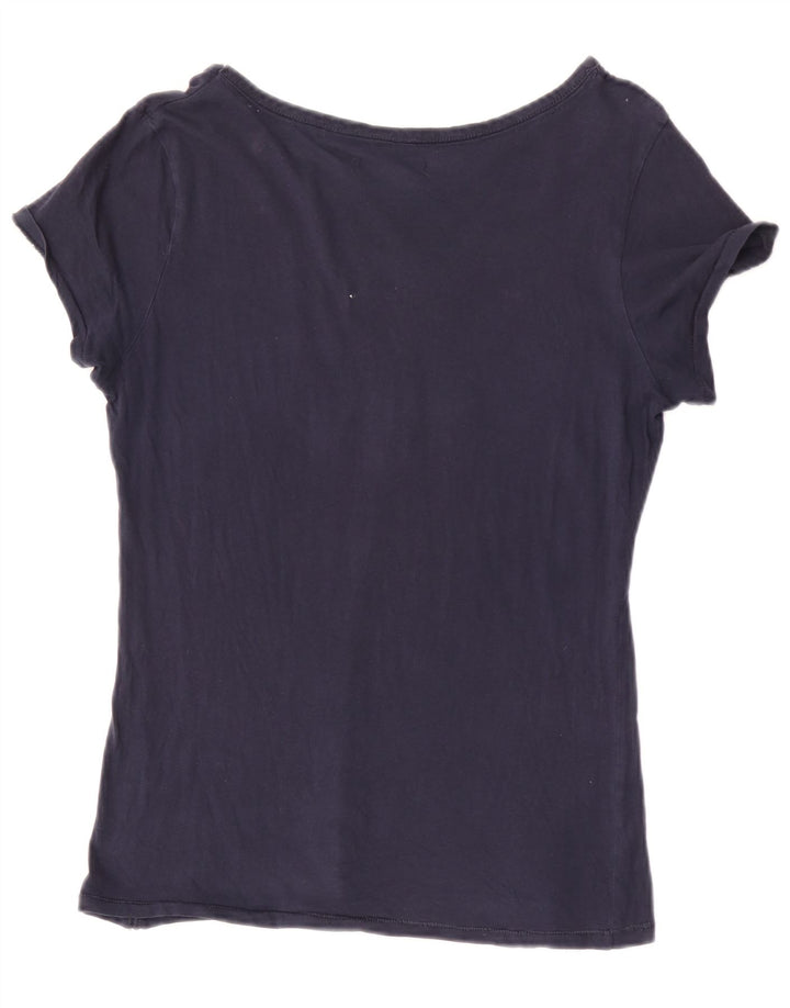 Женская футболка с рисунком Timberland Top UK 12 Medium Navy Blue