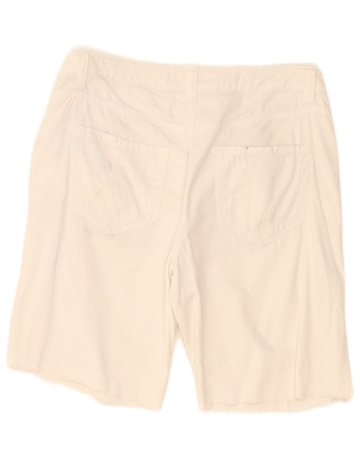 Benetton Женские повседневные шорты IT 44 Medium W34 Белый хлопок
