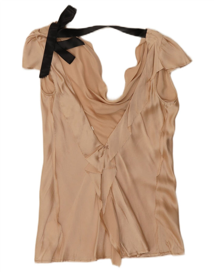 Женская блузка Liu Jo Top IT 42 Medium Beige Colourblock Silk