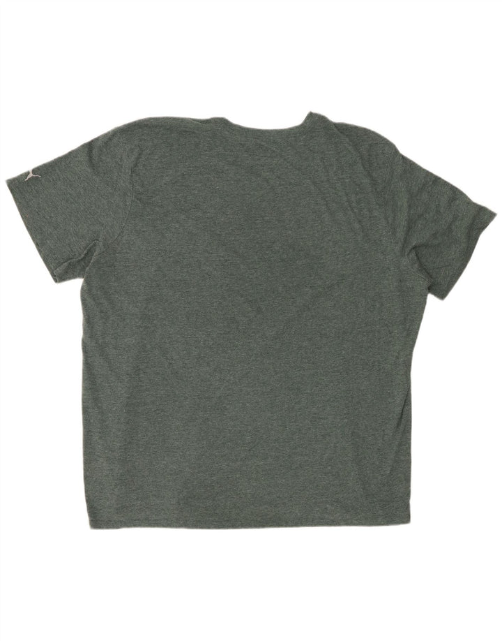 Мужская футболка с рисунком PUMA 3XL, зеленая в крапинку