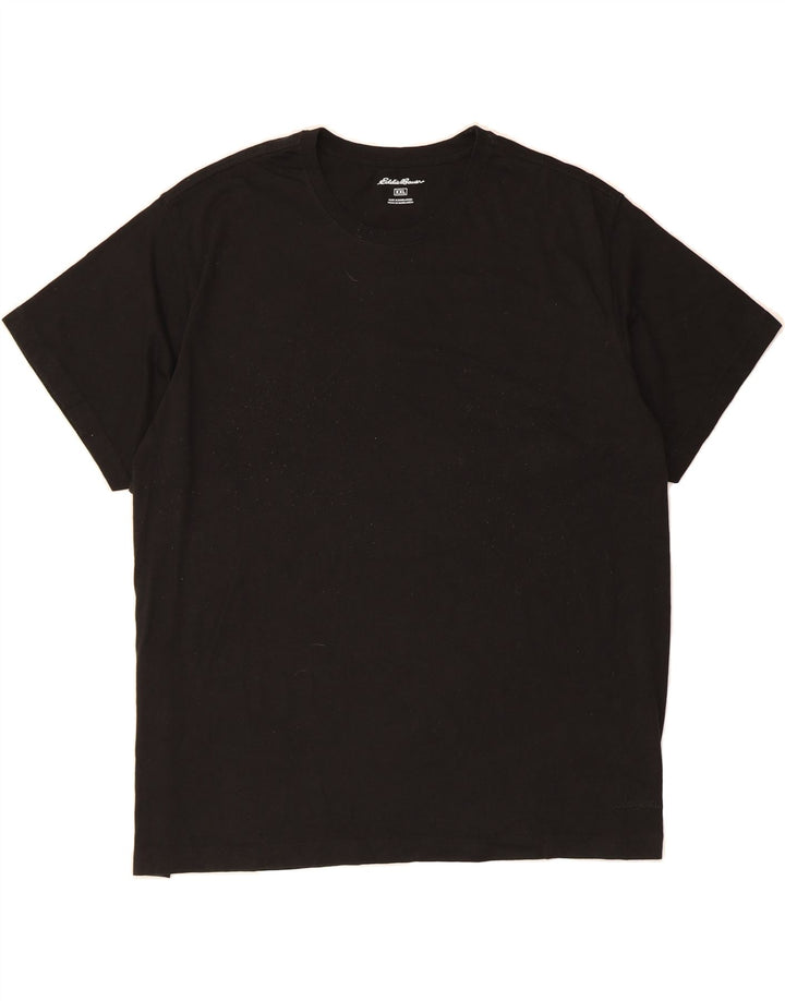 EDDIE BAUER Mens T-Shirt Top 2XL Black Cotton Vintage Eddie Bauer and Second-Hand Eddie Bauer from Messina Hembry 