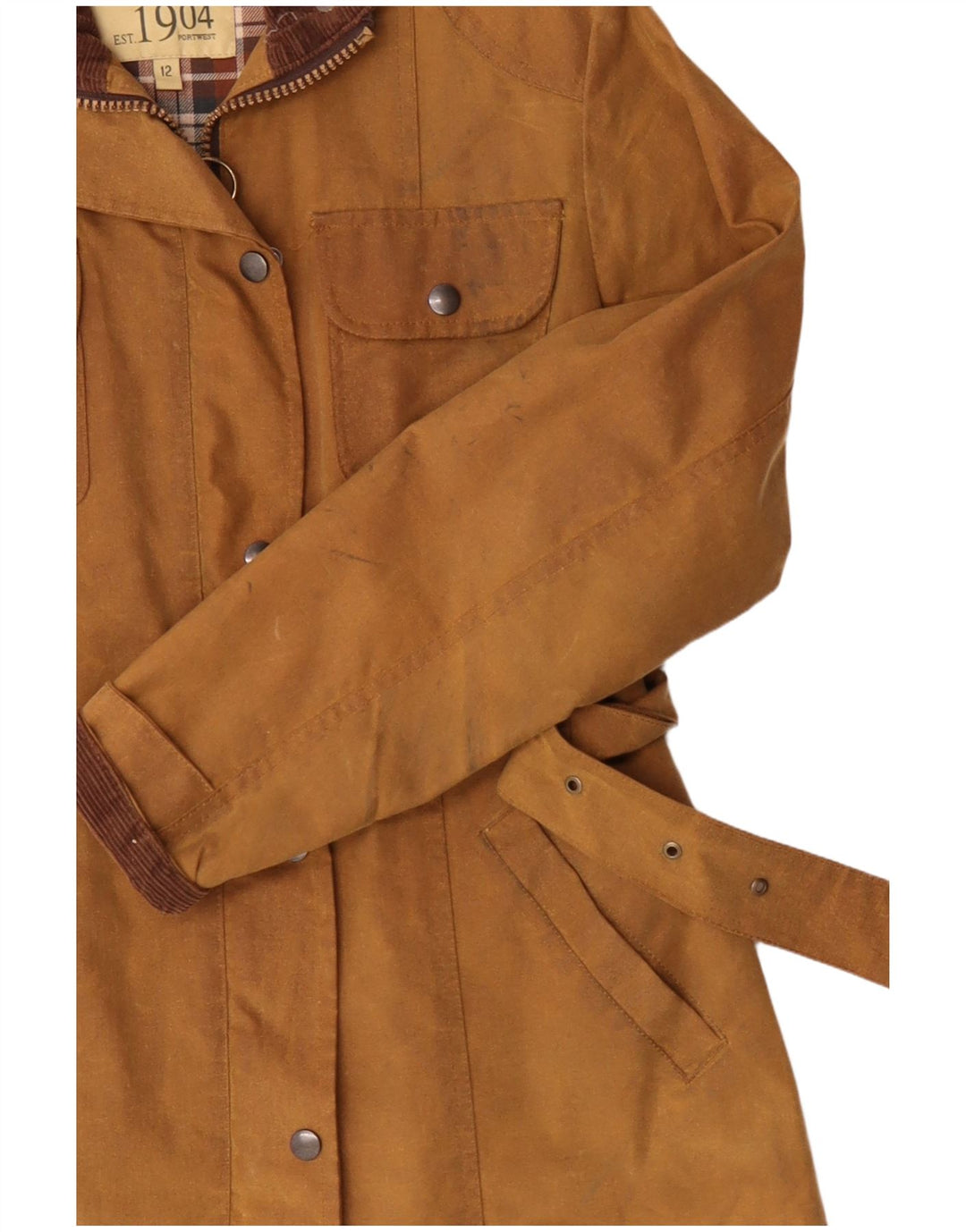 PORTWEST Женская куртка из вощеного хлопка UK 12 Средний Бежевый Хлопок