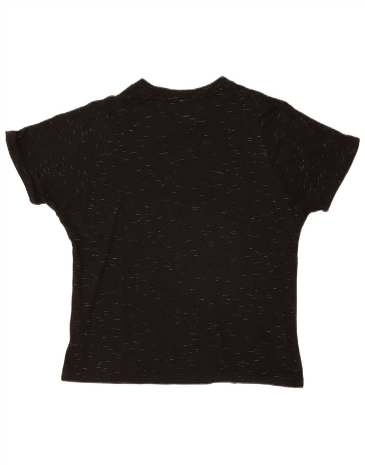 Женская футболка с рисунком Adidas Top UK 12, средний черный в крапинку