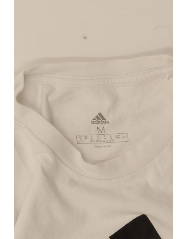 Женская футболка с рисунком Adidas Top UK 12/14, средний белый