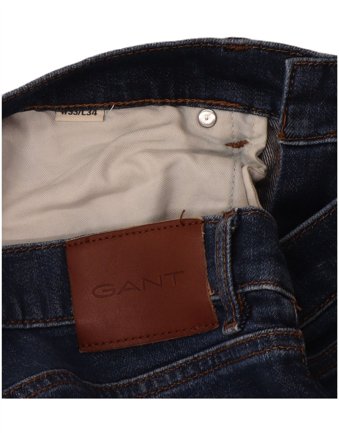 Мужские узкие джинсы Gant W33 L32, синий хлопок