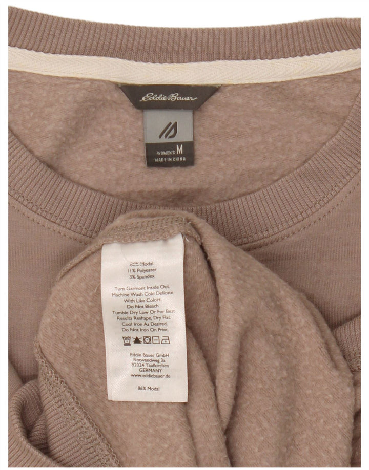 Женский свитер Eddie Bauer UK 14, средний коричневый модал