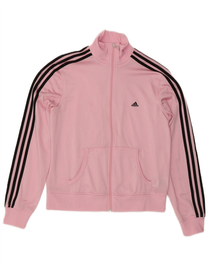 Женский спортивный костюм Adidas Top Jacket UK 16, большой розовый полиэстер