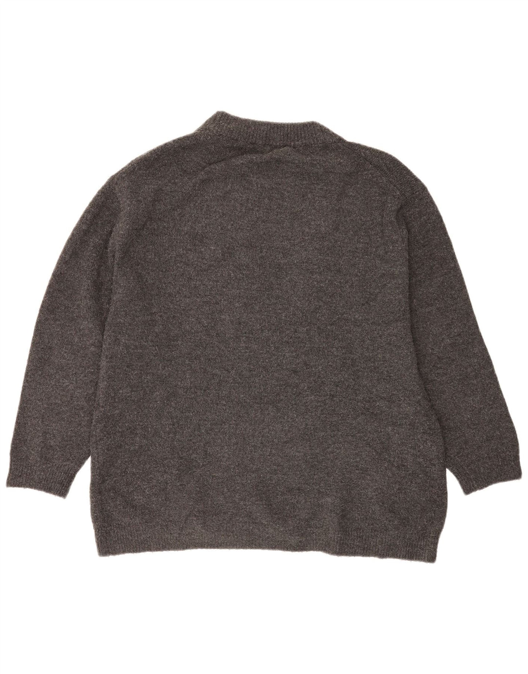 Женский свободный джемпер с круглым вырезом Zara UK 14, средний серый цвет
