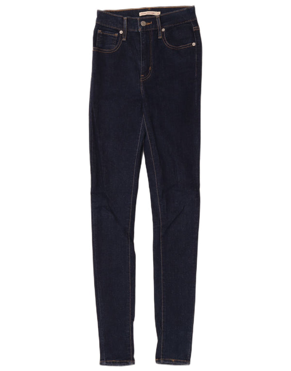 Женские джинсы суперскинни Levi's Mile High W25 L31, темно-синий хлопок