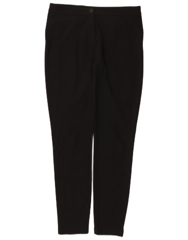 Женские повседневные брюки скинни Benetton UK 12 Medium W32 L30, черный полиэстер
