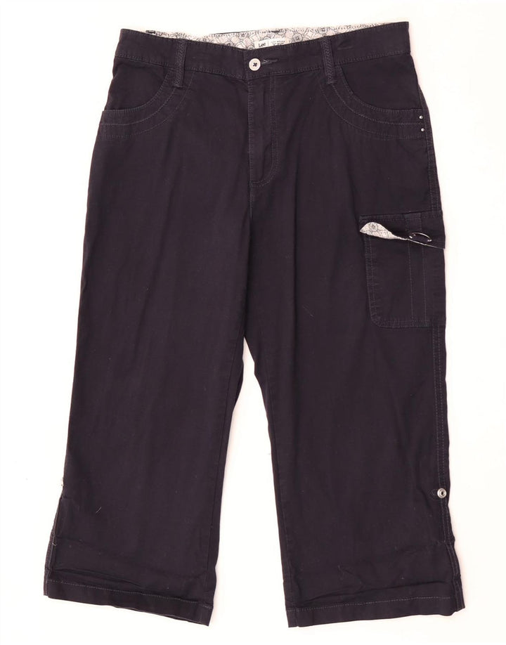 Женские брюки-капри Lee US 8 Medium W30 L20 Темно-синие, хлопок