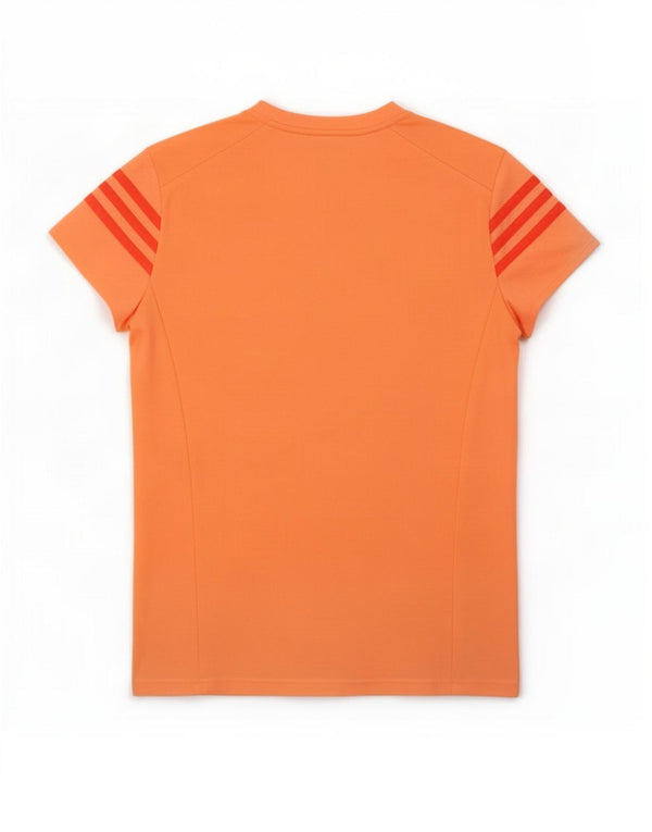 Женская футболка Adidas Climalite Top UK 8/10, маленький оранжевый полиэстер