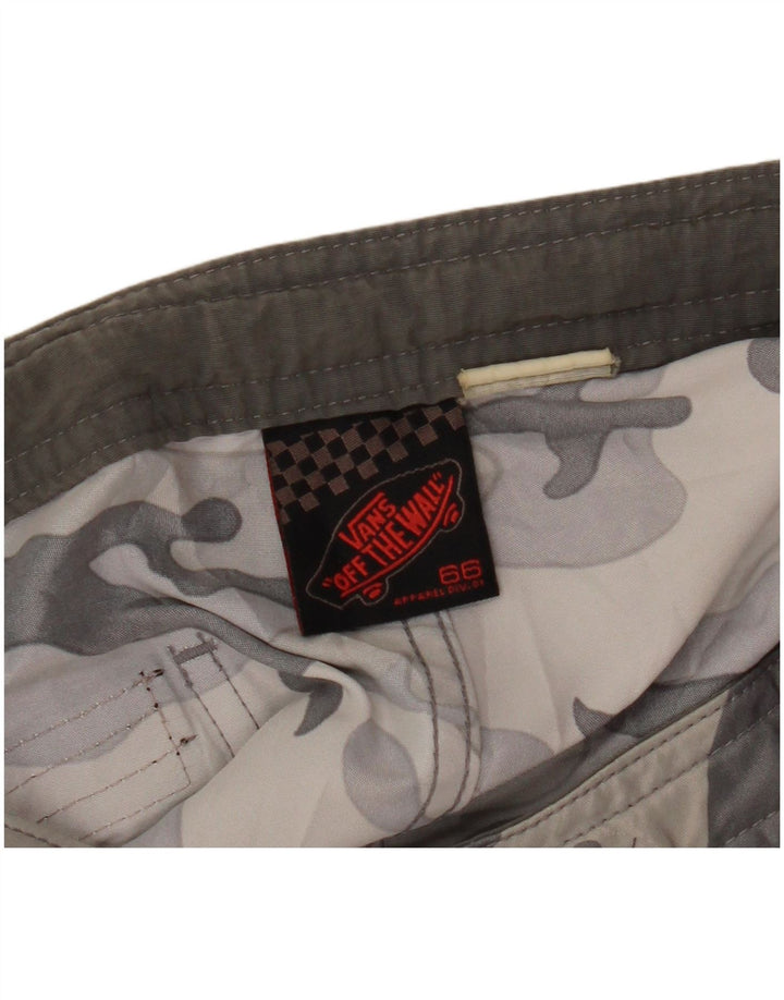 Женские повседневные шорты VANS W27, маленькие, серые, камуфляжные