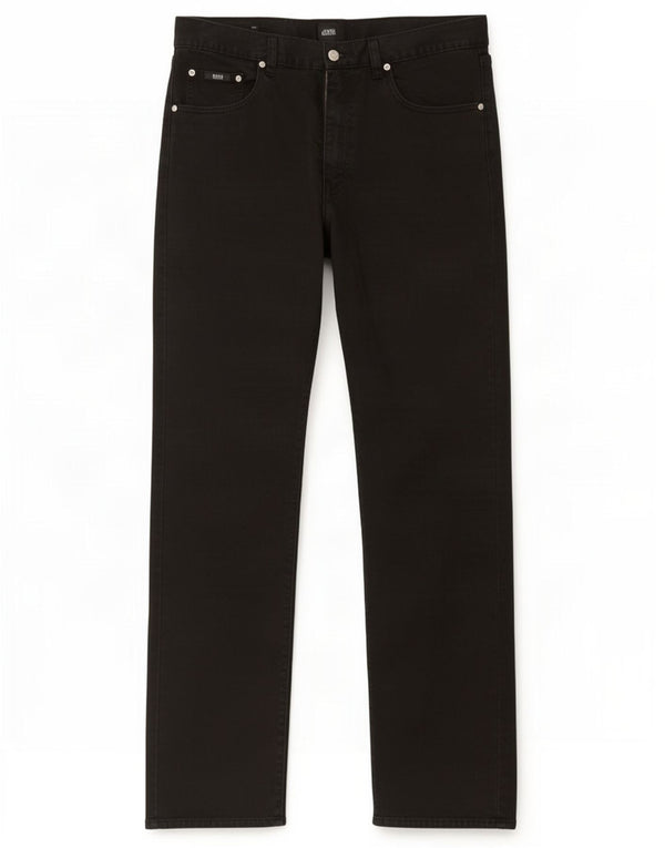 Мужские прямые джинсы Hugo Boss Arkansas W36 L34, черный хлопок